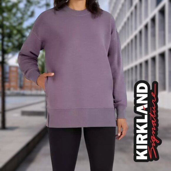 Kirkland Signature | Ladies' Cozy Fleece Pullover | M | Purple | NWT - Picture 1 of 3